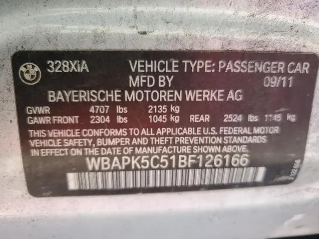 2011 BMW 328 XI SULEV  