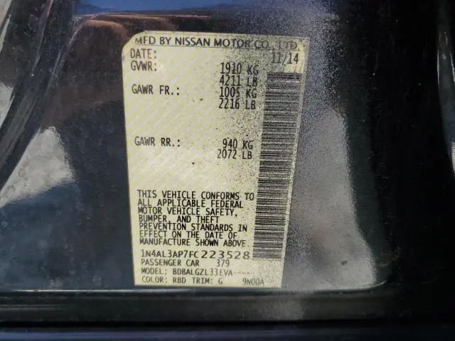 2015 NISSAN ALTIMA 2.5