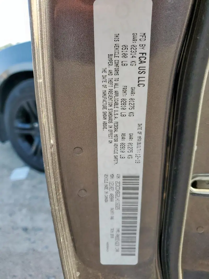 2020 DODGE CHARGER SXT  