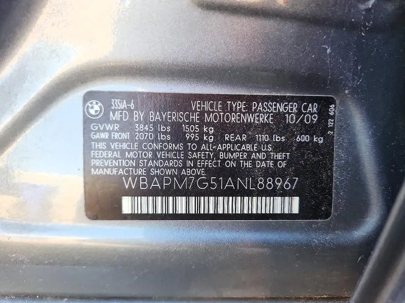 2010 BMW 335 I  