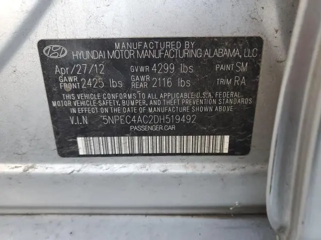 2013 HYUNDAI SONATA SE  