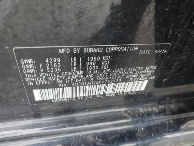 2019 SUBARU IMPREZA   