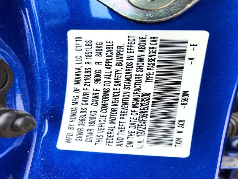 2019 HONDA INSIGHT EX  