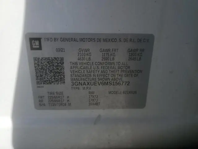 2021 CHEVROLET EQUINOX LT