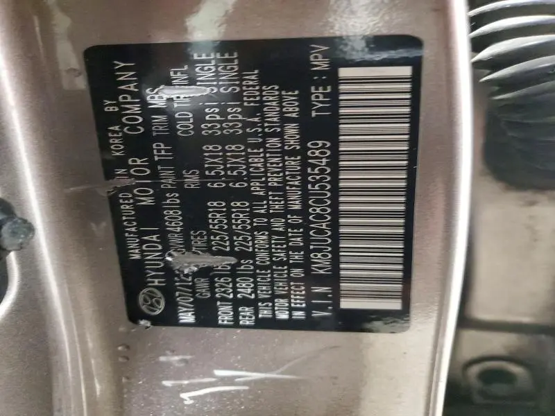 2012 HYUNDAI TUCSON LIMITED  