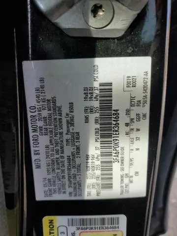 2014 FORD FUSION TITANIUM  