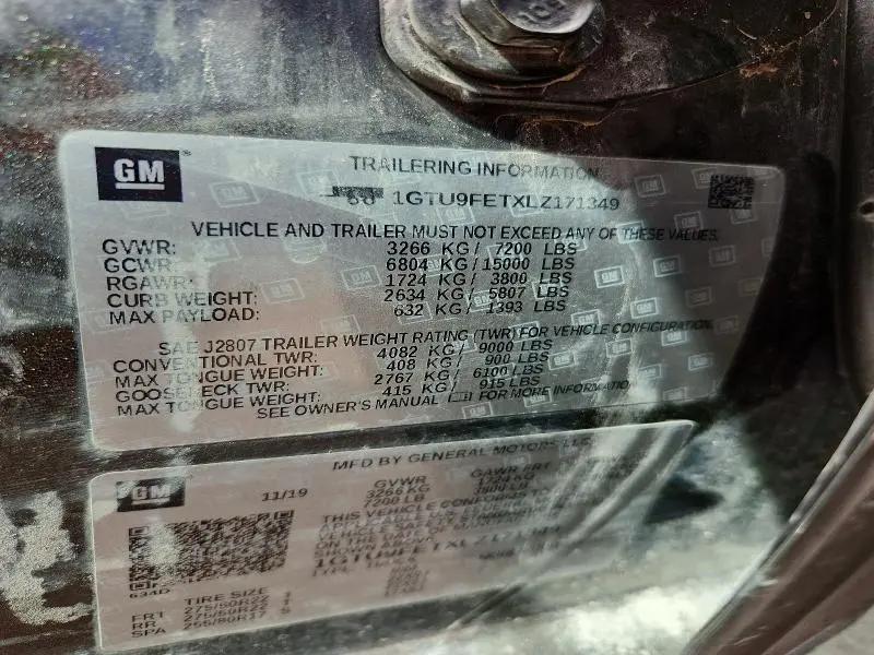 2020 GMC SIERRA K1500 DENALI  