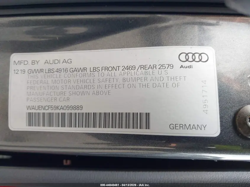 2019 AUDI A5 45 PREMIUM
