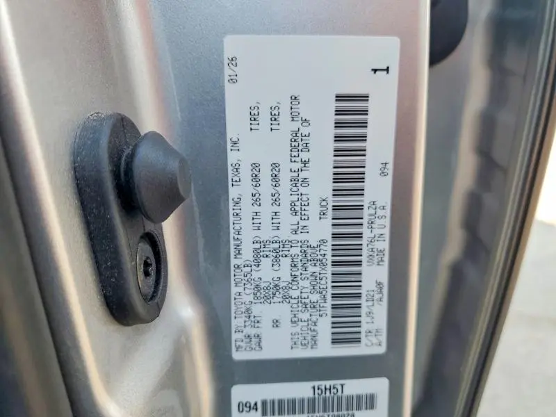 2026 TOYOTA TUNDRA LIMITED  