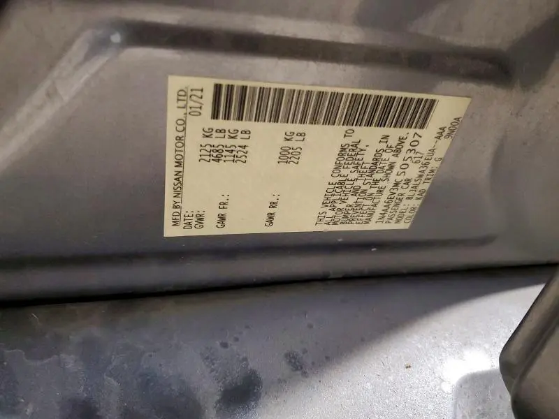 2021 NISSAN MAXIMA SR  