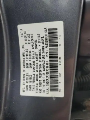 2014 HONDA ACCORD LX  