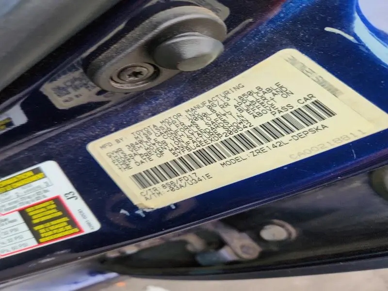 2013 TOYOTA COROLLA S  