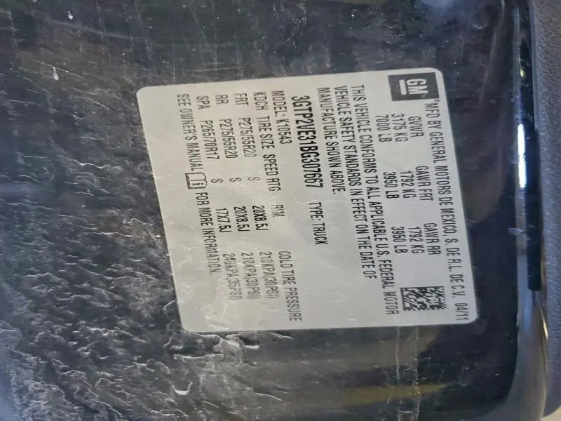 2011 GMC SIERRA K1500 SLE  