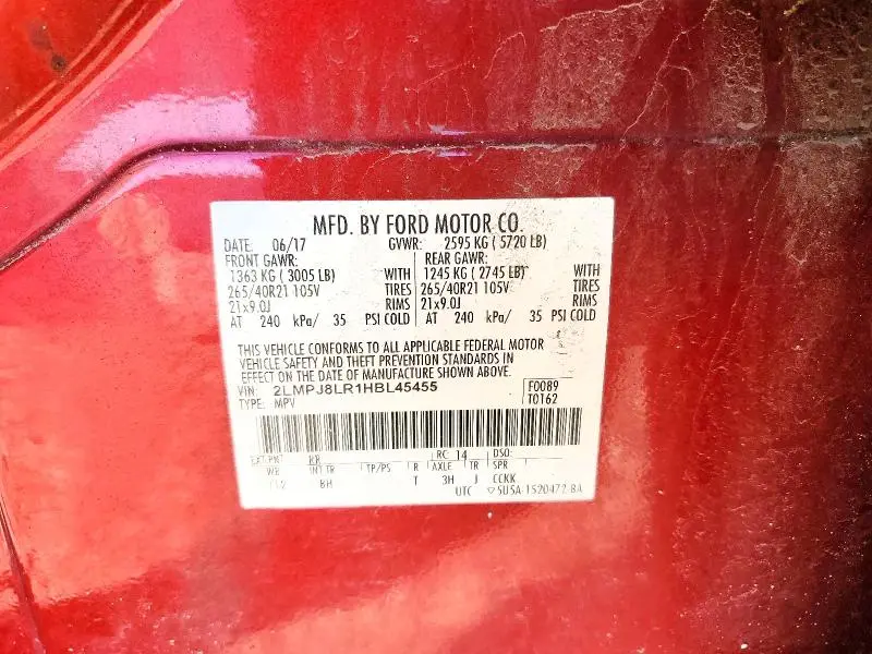 2017 LINCOLN MKX RESERVE  