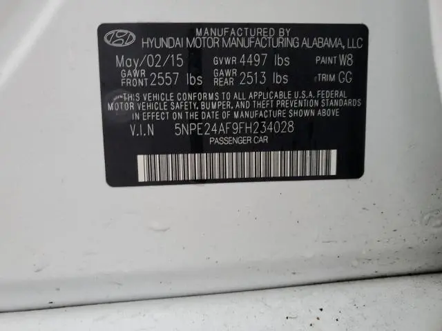 2015 HYUNDAI SONATA SE  