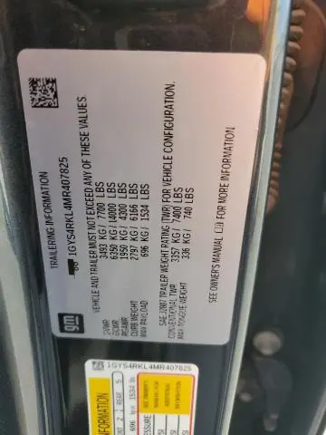 2021 CADILLAC ESCALADE ESV SPORT PLATINUM  