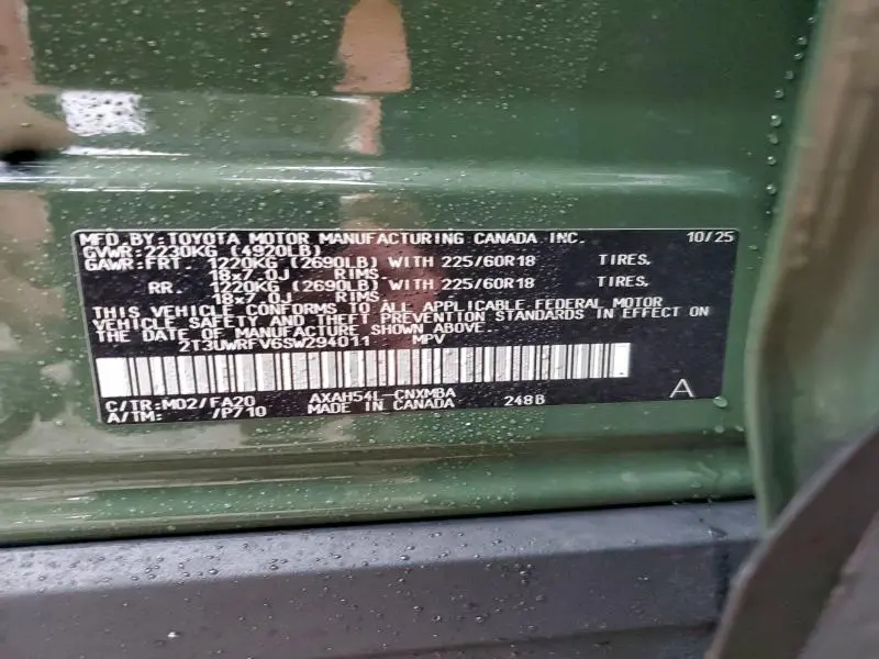 2025 TOYOTA RAV4 WOODLAND EDITION  