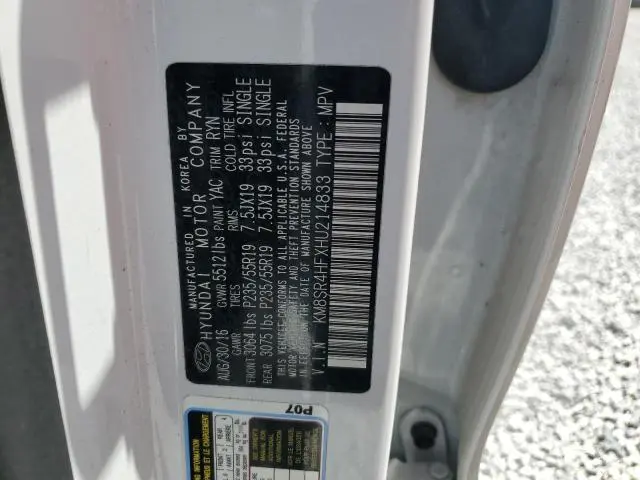 2017 HYUNDAI SANTA FE SE ULTIMATE