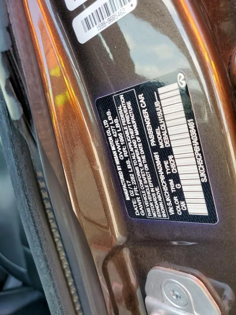2017 INFINITI QX30 BASE  