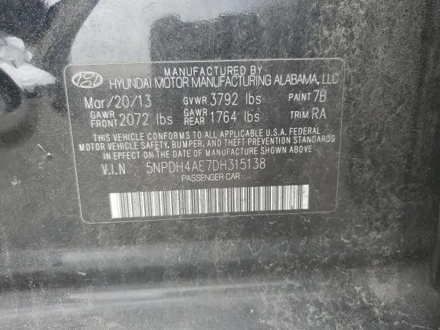 2013 HYUNDAI ELANTRA GLS