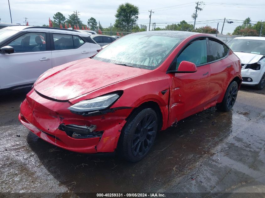 2022 TESLA MODEL Y LONG RANGE DUAL MOTOR ALL-WHEEL DRIVE