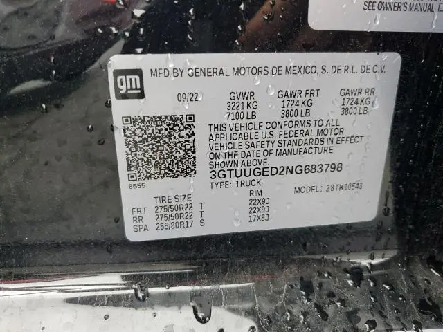2022 GMC SIERRA K1500 DENALI  