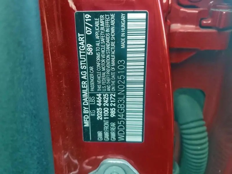 2020 MERCEDES-BENZ CLA 250  