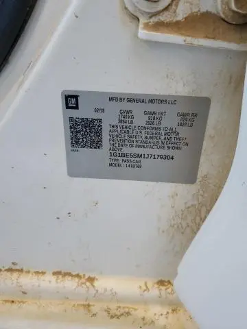 2018 CHEVROLET CRUZE LT  