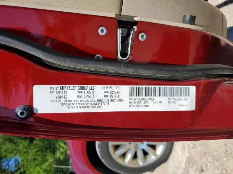2011 CHRYSLER 300 LIMITED  