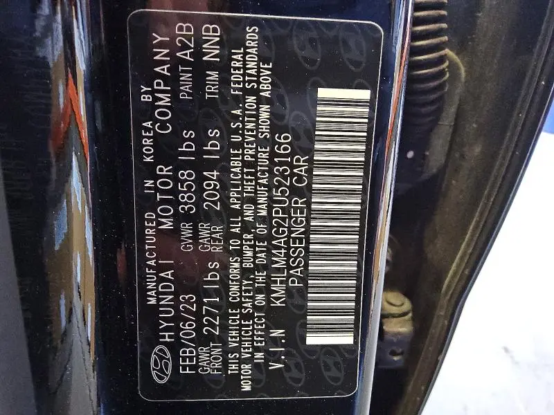 2023 HYUNDAI ELANTRA SEL  