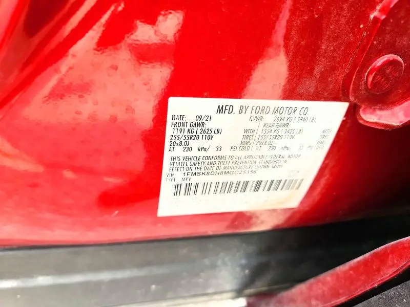 2021 FORD EXPLORER XLT  