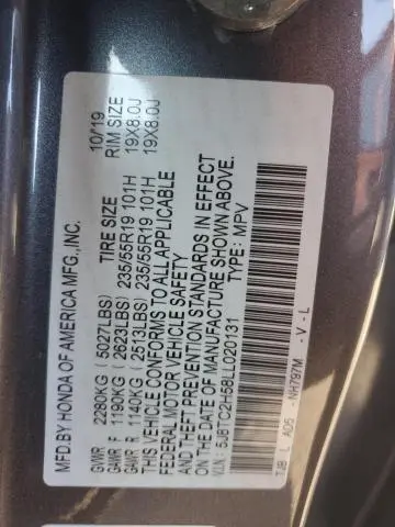 2020 ACURA RDX TECHNOLOGY  