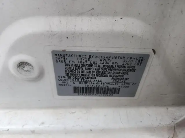 2015 NISSAN VERSA NOTE S  