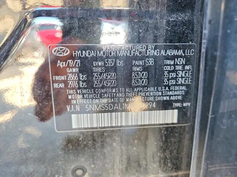 2021 HYUNDAI SANTA FE CALLIGRAPHY  
