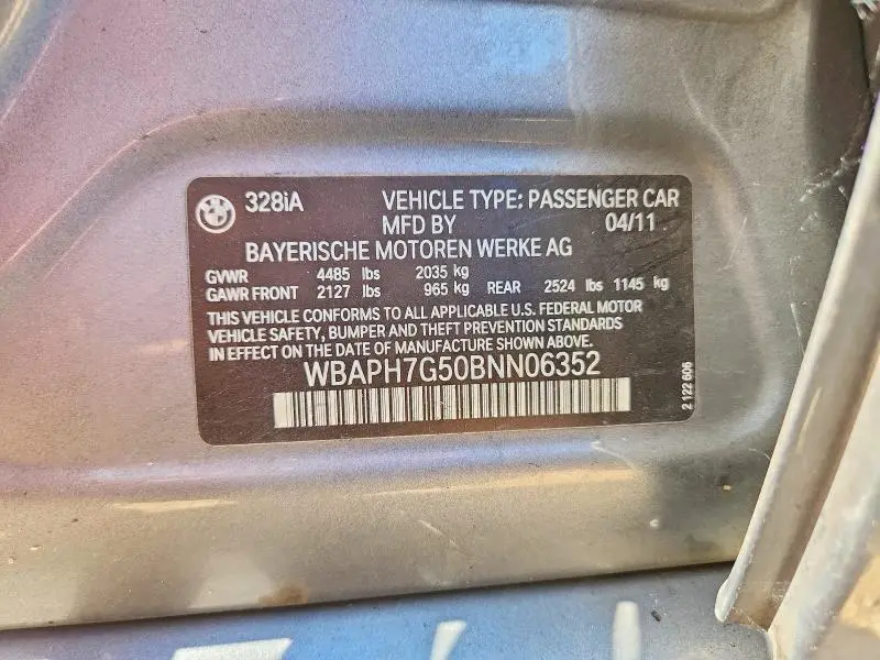 2011 BMW 328 I  