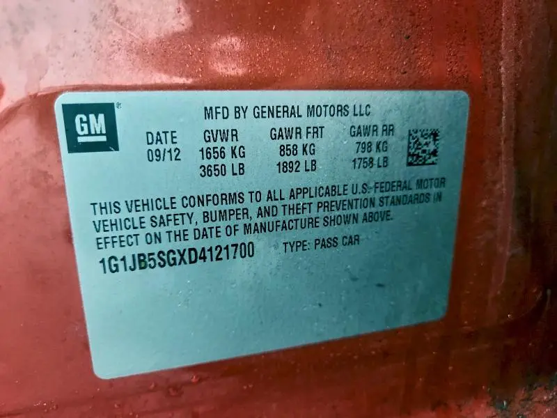 2013 CHEVROLET SONIC LS  