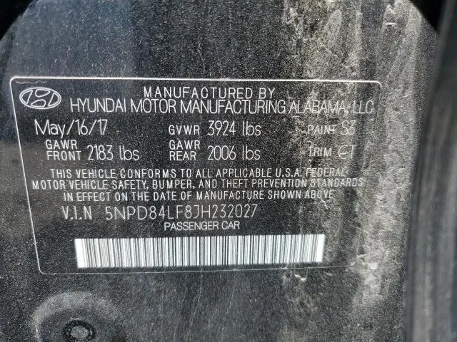 2018 HYUNDAI ELANTRA SEL  