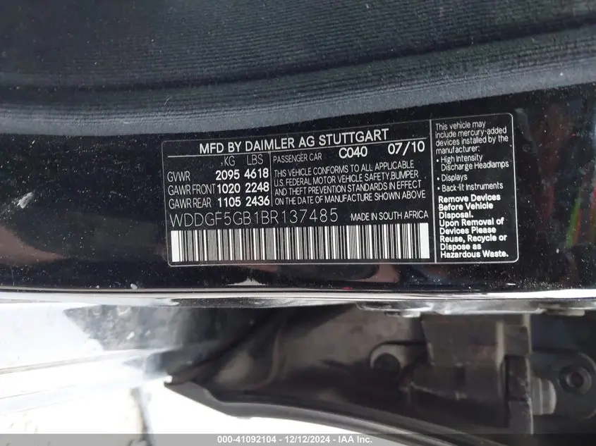 2011 MERCEDES-BENZ C 350 SPORT