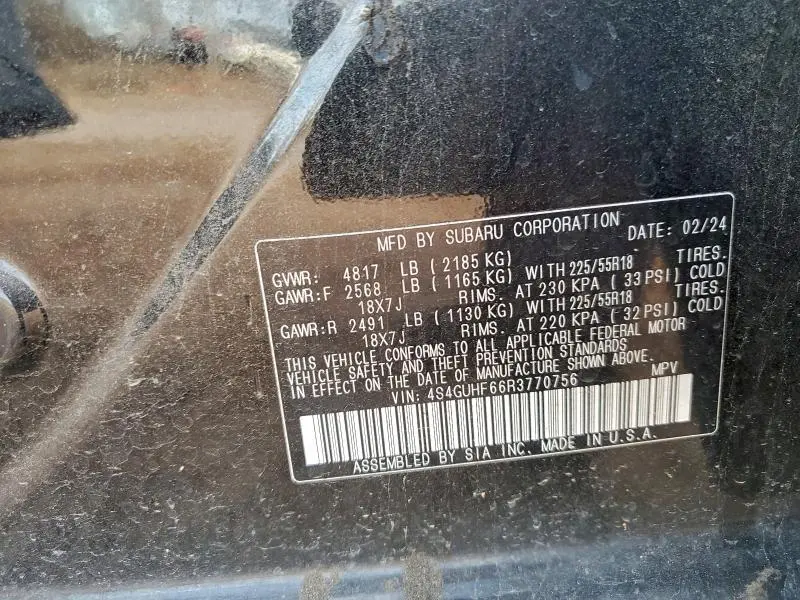 2024 SUBARU CROSSTREK SPORT  