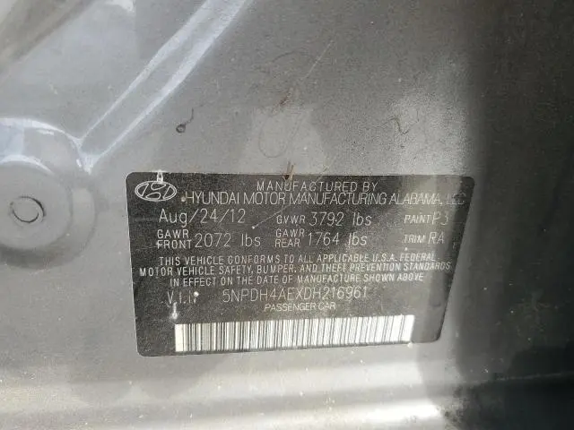 2013 HYUNDAI ELANTRA GLS