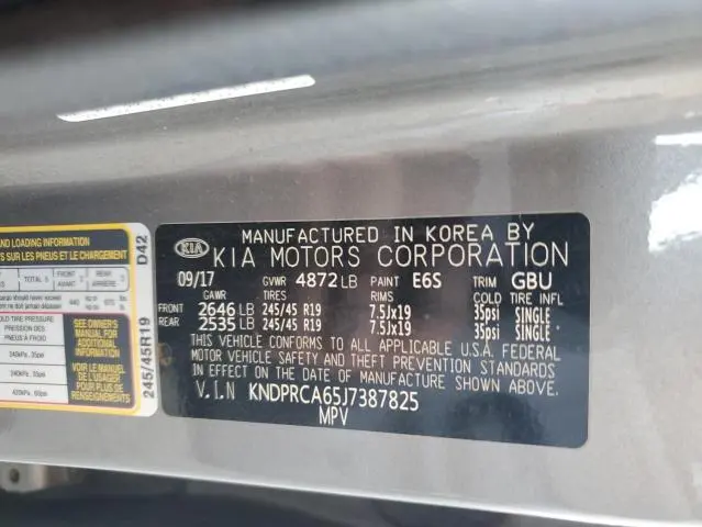 2018 KIA SPORTAGE SX  