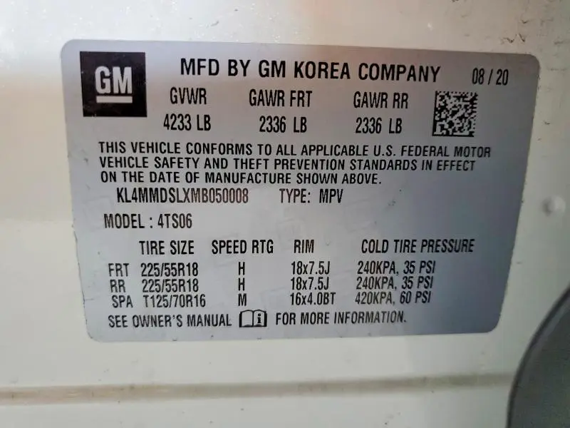 2021 BUICK ENCORE GX SELECT  