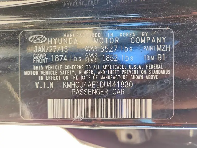 2013 HYUNDAI ACCENT GLS  
