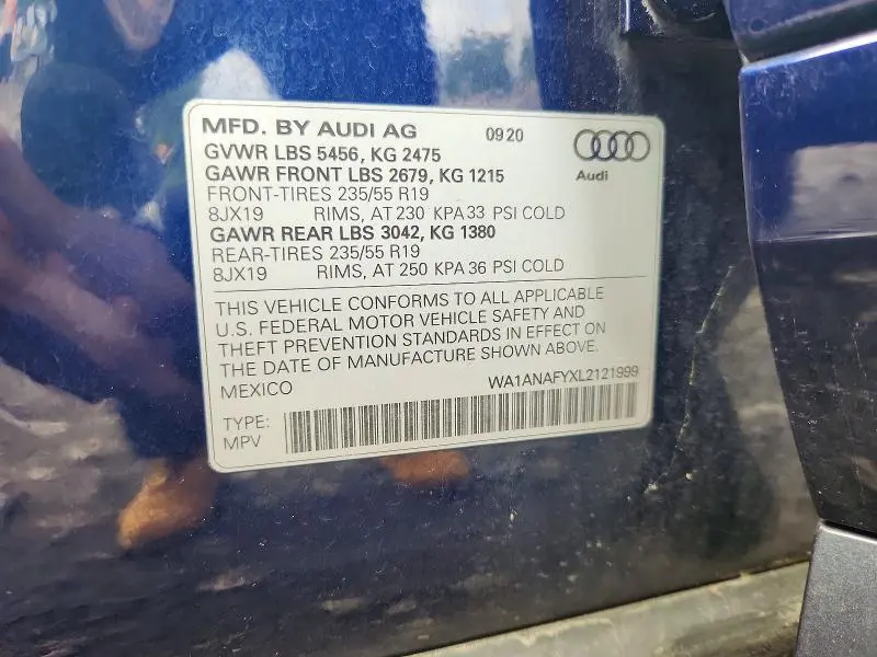 2020 AUDI Q5 PREMIUM  
