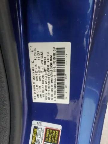 2013 HONDA ACCORD EXL