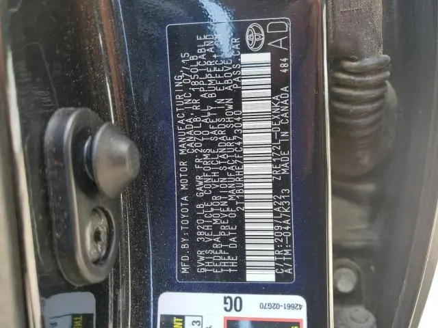 2015 TOYOTA COROLLA L  