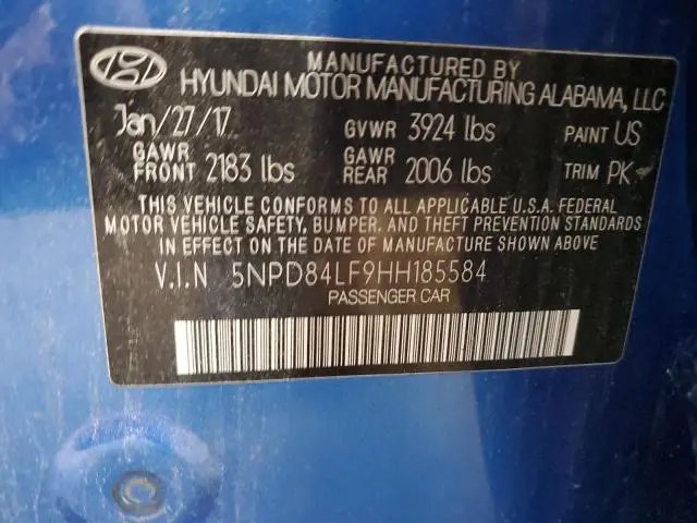 2017 HYUNDAI ELANTRA SE  