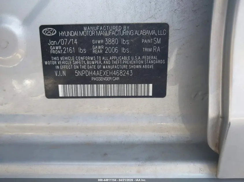 2014 HYUNDAI ELANTRA SE
