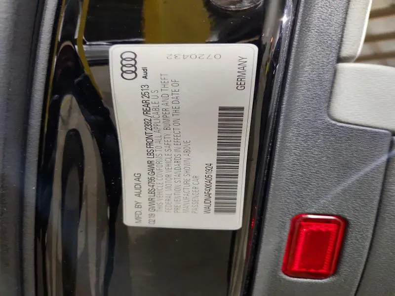 2019 AUDI A4 PREMIUM  