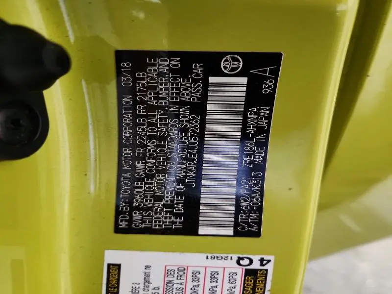 2018 TOYOTA COROLLA IM BASE  